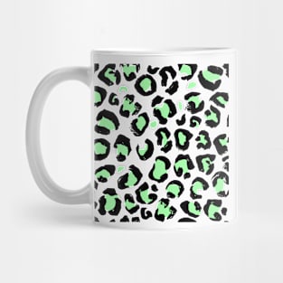 Green Leopard Print Mug